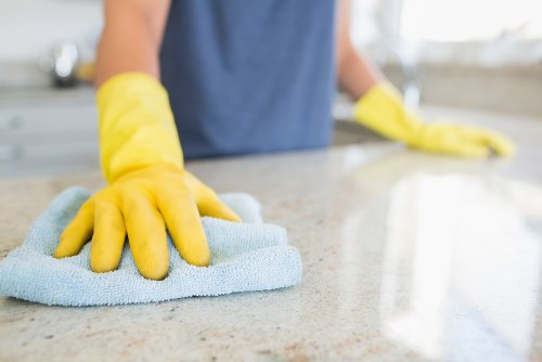 Professional cleaning of shared stairwell and entrance area in Belsize Park